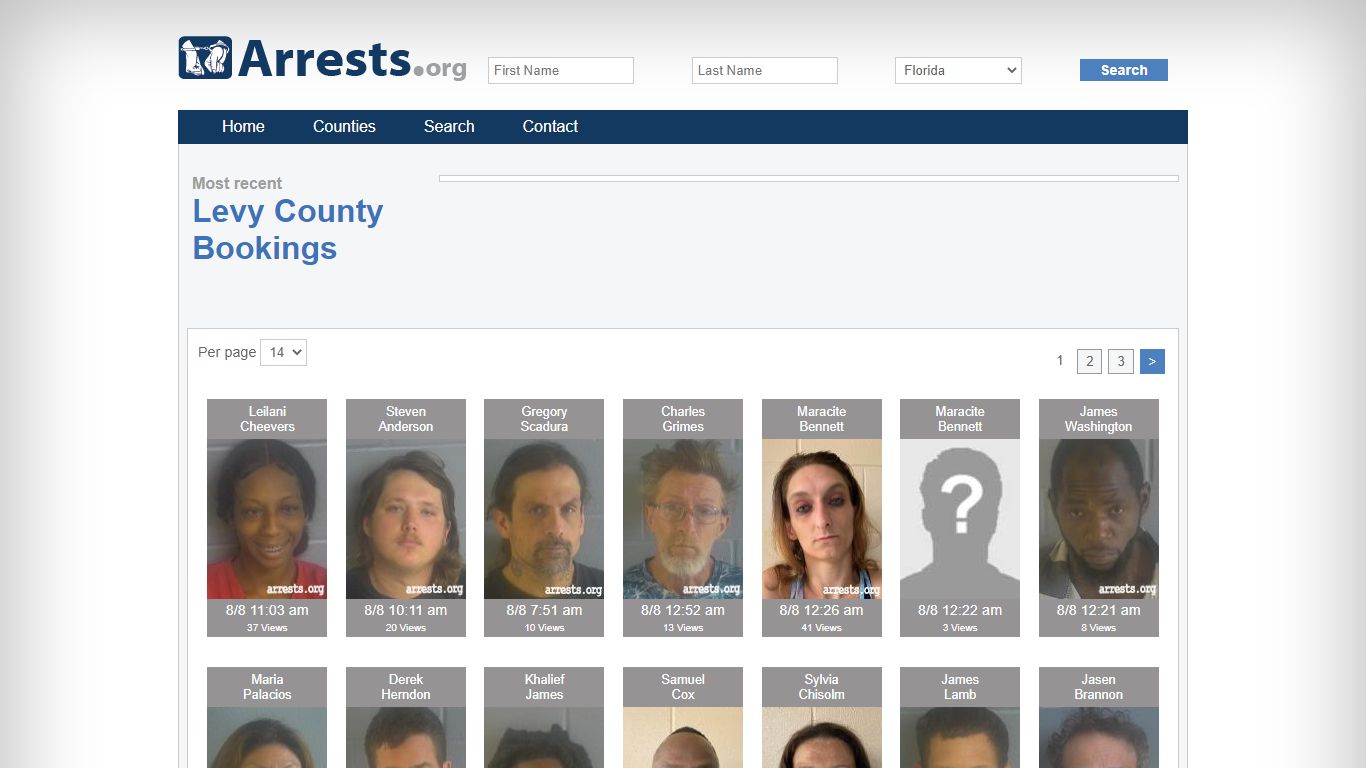 Levy County Arrests and Inmate Search